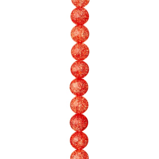 Red Crackled Quartzite Round Beads, 10mm by Bead Landing™